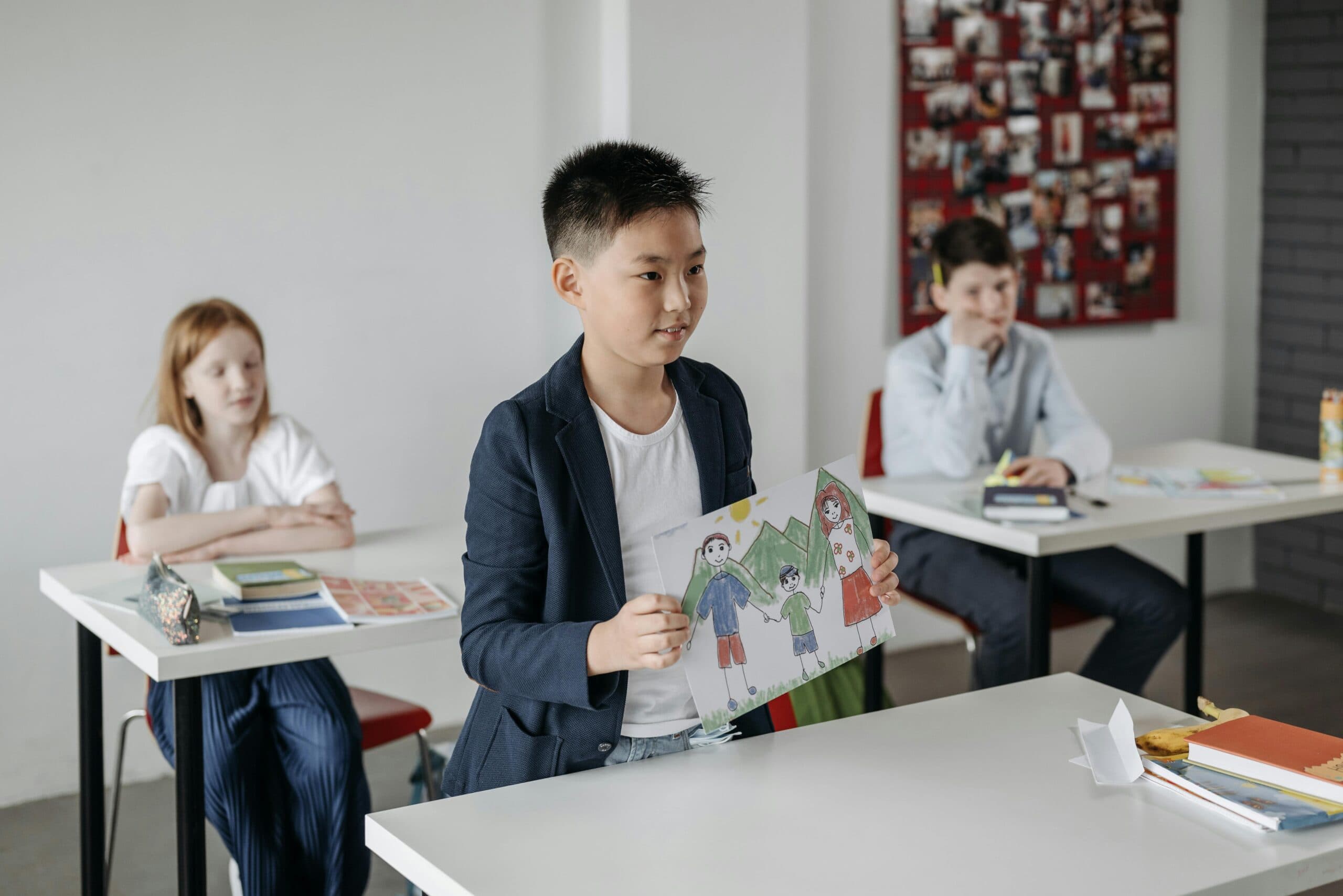 Original classroom photo before anonymisation